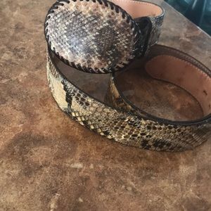 Real snake skin belt.